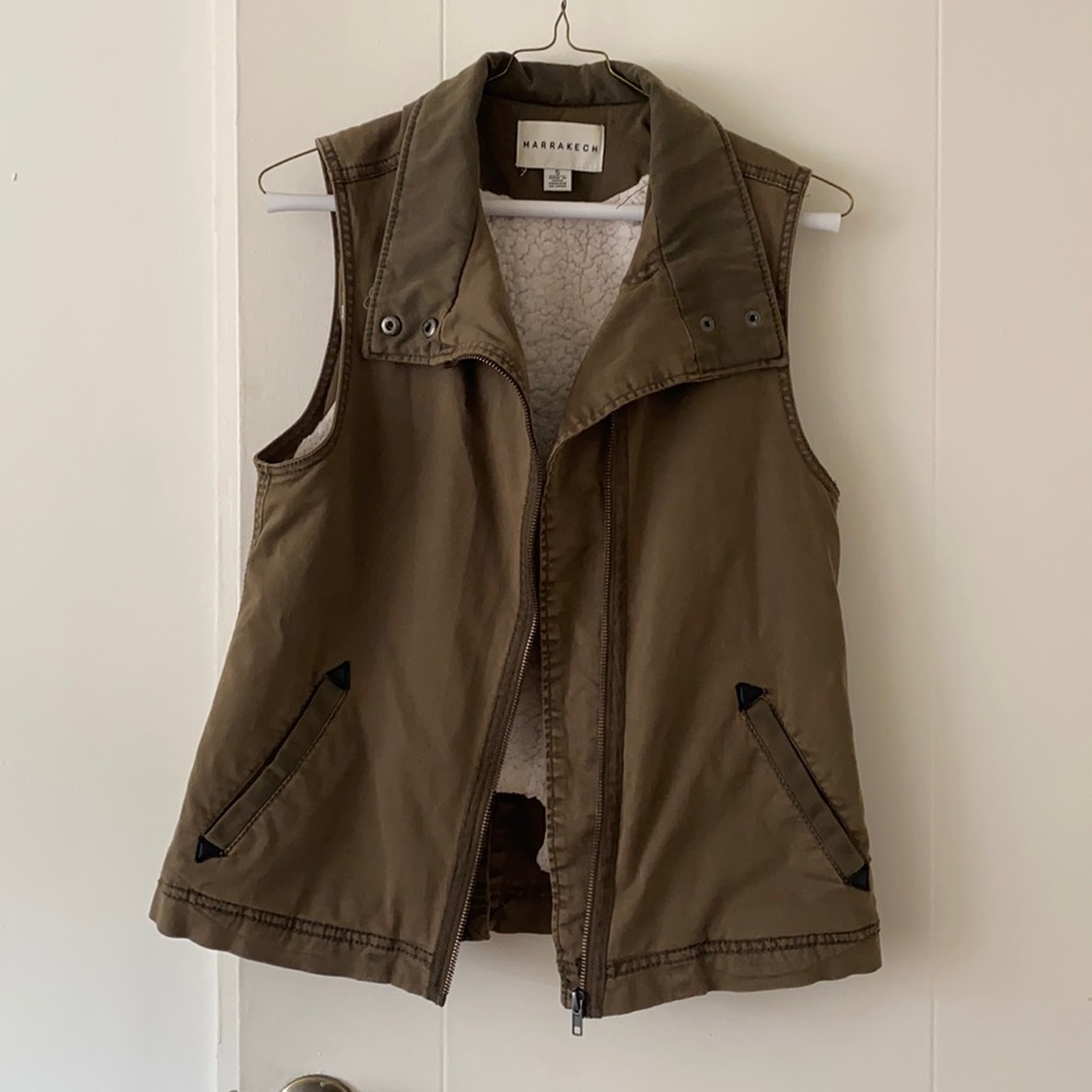 Anthropologie Shearling Vest